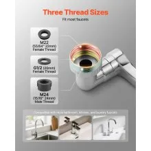 Universal 1080° Swivel Extension Faucet Aerator Rotate Robotic Arm Splash Filter