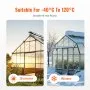 VEVOR 6 Pack Polycarbonate Greenhouse Panels, 3.96' x 1.98' x 0.157" Roof Panels Sheets, Waterproof UV Protected Corrugated Plastic Roofing, Impact Resistant Clear Roofing Sheets for Greenhouse/Garden