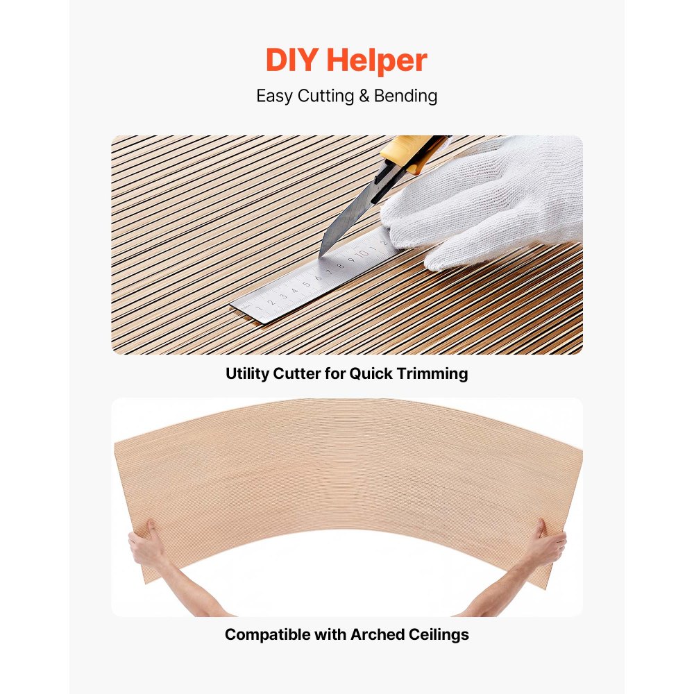 VEVOR Roof Panels, 12Pcs Polycarbonate Roofing Panels Double Layer, High Impact Corrugated Plastic Greenhouse Replacement Cover, Waterproof for Gazebos, Chicken Coops, Home, Garden (1520 x 610 x 6 mm)