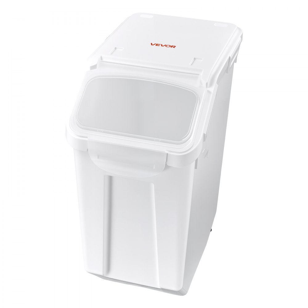 VEVOR Rice Storage Container 2 Pack 20 L/5.28 Gal 14 kg Dog Food Dispenser, for Kitchen Pantry, Stackable Large Ingredient Grain Cereal Flour Bin, Pet Food Container with Measuring Cup, Airtight Lid