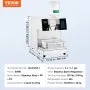 VEVOR Commercial Snowflake Ice Machine, 397LBS/24H Snowflake Ice Maker, Stainless Steel Ice Shaver Machine, Electric Snow Cone Maker, Liquid Cooling System for Rapid Heat Dissipation, Ice Cream