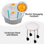 Unidad de pedicura de spa ajustable con elevador hidráulico VEVOR con baño de masaje con burbujas de fácil limpieza, color blanco