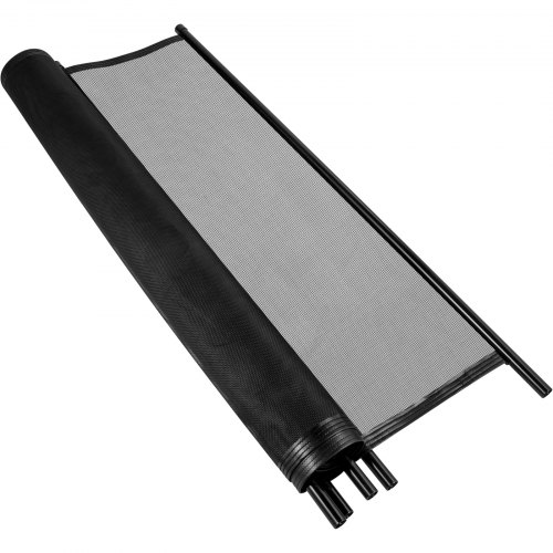 VEVOR Sentry Security Pool Fence 4x12ft Removable Pool Fence Hole Size 1.1x 3.5in Pool Fences for Inground Pools 11 Sleeves Pool Fence Diy by Life Saver Fencing Section Kit Black