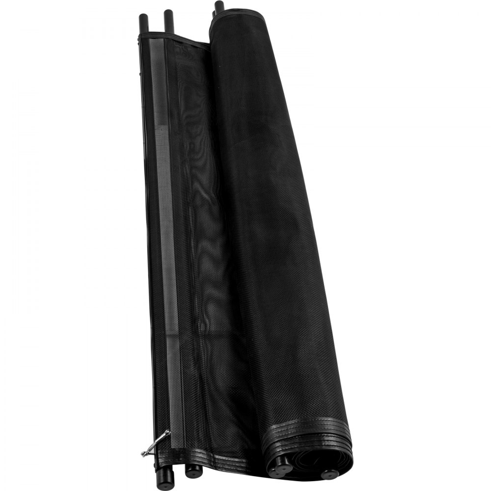 VEVOR Sentry Security Pool Fence 4x12ft Removable Pool Fence Hole Size 1.1x 3.5in Pool Fences for Inground Pools 11 Sleeves Pool Fence Diy by Life Saver Fencing Section Kit Black