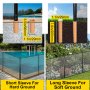 VEVOR Sentry Security Pool Fence 4x12ft Removable Pool Fence Hole Size 1.1x 3.5in Pool Fences for Inground Pools 11 Sleeves Pool Fence Diy by Life Saver Fencing Section Kit Black