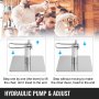 Height Adjust White Hydraulic Barber Hair Salon Chair Swivel 397lbs Load Luxury