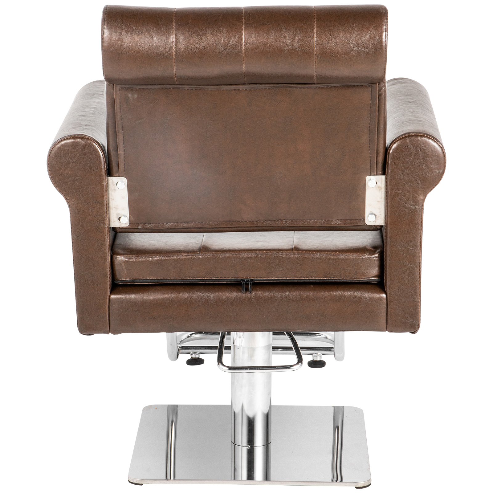 Classic Barber Chair, Salon Hair Styling Chair Hydraulic Adjust Beauty Spa Brown