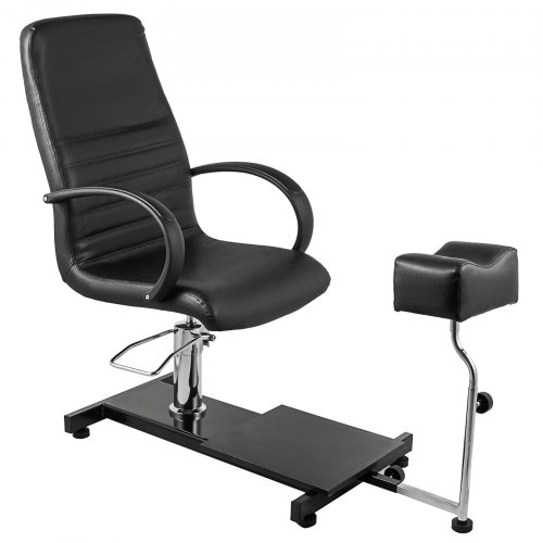VEVOR Hydraulic Lift Adjustable Spa Pedicure Unit with Easy-Clean Bubble Massage Footbath Black