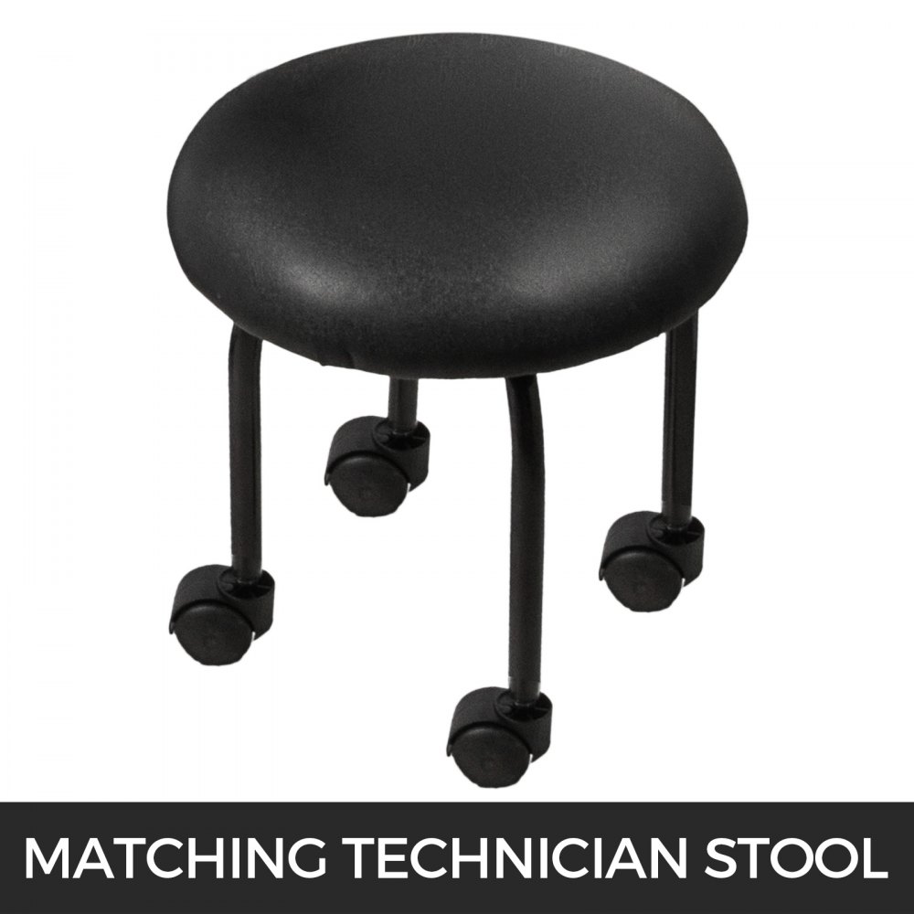 VEVOR Hydraulic Lift Adjustable Spa Pedicure Unit with Easy-Clean Bubble Massage Footbath Black