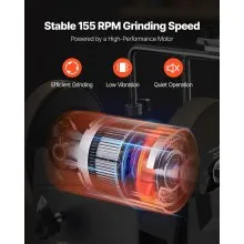 VEVOR 8-Inch Wet Sharpening System, Water-Cooled Knife Grinder Machine with 155 RPM Grinding Speed, Vertical/Horizontal Two-Direction Wet Stone Grinder, Wet Bench Grinder for Knife, Chisel, Knife, Axe