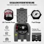 VEVOR Portable Diesel Tank, 58 Gallon Capacity & 10 GPM Flow Rate, Diesel Fuel Tank with 12V Electric Transfer Pump and 13.1ft Rubber Hose, PE Diesel Transfer Tank for Easy Fuel Transportation,Gray