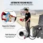VEVOR Portable Diesel Tank, 58 Gallon Capacity & 10 GPM Flow Rate, Diesel Fuel Tank with 12V Electric Transfer Pump and 13.1ft Rubber Hose, PE Diesel Transfer Tank for Easy Fuel Transportation,Gray