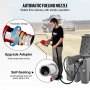 VEVOR Portable Diesel Tank, 116 Gallon Capacity & 10 GPM Flow Rate, Diesel Fuel Tank with 12V Electric Transfer Pump and 13.1ft Rubber Hose, PE Diesel Transfer Tank for Easy Fuel Transportation, Gray