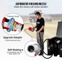 VEVOR Portable Diesel Tank, 58 Gallon Capacity & 10 GPM Flow Rate, Diesel Fuel Tank with 12V Electric Transfer Pump and 13.1ft Rubber Hose, PE Diesel Transfer Tank for Easy Fuel Transportation, Black