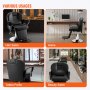Scaun de salon VEVOR, scaun de frizerie reclinabil hidraulic pentru stilist, 360 de grade pivotant 90°-130° scaun de salon rabatabil pentru șampon Beauty Spa, greutate maximă 330 lbs, negru