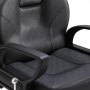black VEVOR salon chair with cushioned seat and backrest featuring rounded armrests.