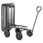 VEVOR Garden Dump Cart, 400 lbs Poly Dump Cart, Garden Carts Dumps Wagon with 90° Quick-Dumps Mechanism, 180° Swivel Wheels, 270° Flexible Rotating Bearings, Yard Wagon for Plants, Soil, Crops