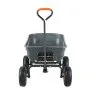 VEVOR Dump Cart, Poly Garden Dump Cart with Easy to Assemble Steel Frame, Dump Wagon with 2-in-1 Convertible Handle, Utility Wheelbarrow 600 lbs Capacity, 10 inch Tires