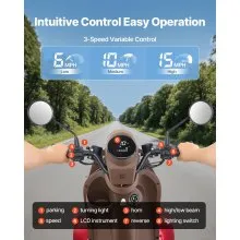 VEVOR Heavy Duty 4-Wheel Mobility Scooters for Seniors & Adults, 500lbs Capacity, 21.5 Miles 3-Speed Long Range, 1000W All Terrain Electric Recreational Scooter Wheelchair, 20° Max Climbing Capacity