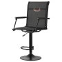 VEVOR Hunting Chair, 360° Silent Swivel, Lightweight Blind Chair, Heavy-Duty Steel Frame Ground Stool Seat, with Padded Armrests, Height Adjustable, 136 Kg Capacity, for Outdoor Fishing, Camping