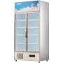 VEVOR Commercial Refrigerator,Display Fridge Upright Beverage Cooler, Glass Door with LED Light for Home, Store, Gym or Office, (23 cu.ft. Double Swing Door)