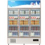 VEVOR Commercial Refrigerator,Display Fridge Upright Beverage Cooler, Glass Door with LED Light for Home, Store, Gym or Office, (35 cu.ft. Triple Swing Door)