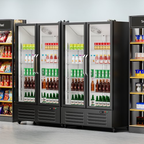 VEVOR Commercial Merchandiser Refrigerator, Double