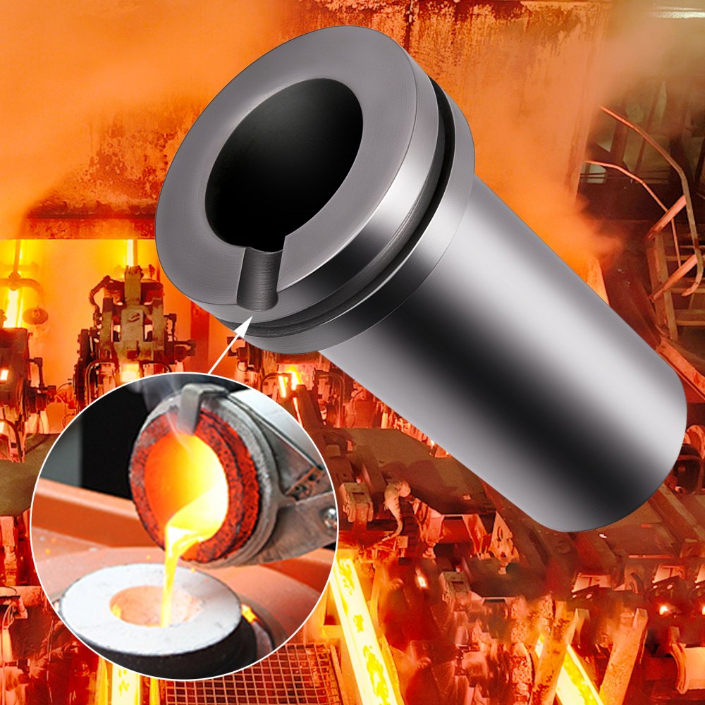 VEVOR 1 kg Graphite Crucible High Purity Furnace Casting Crucible Melting Tool