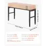 VEVOR Adjustable Workbench, 2000 lbs Capacity, 61 x 20-inch Heavy Duty Work Bench with 27.1-36 Inches Height Adjustment, Garage Workbench with Power Outlets, Suitable for Office, Garage, Workshop