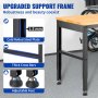VEVOR Adjustable Height Workbench 135x46x97 cm Work Bench Table w/ Power Outlets