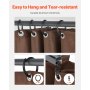 Gazebo Privacy Curtain 10' x 10' x 6.9' Waterproof Gazebo Curtains Coffee