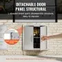 VEVOR BBQ Access Door, 610x610 mm Double Outdoor Kitchen Door, Stainless Steel Flush Mount Door, Double Wall Vertical Door with Handles and Hooks, for BBQ Island, Grilling Station, Outside Cabinet