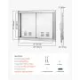 VEVOR BBQ Access Door, 762x533 mm Double Outdoor Kitchen Door, Stainless Steel Flush Mount Door, Wall Vertical Door with Handles and Vents, for BBQ Island, Grilling Station, Outside Cabinet