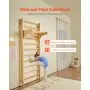 VEVOR Swedish Ladder Wall Gym 10-Level Wooden Indoor Playground Climbing Ladder