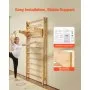 VEVOR Swedish Ladder Wall Gym 10-Level Wooden Indoor Playground Climbing Ladder