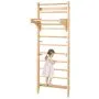 VEVOR Swedish Ladder Wall Gym 10-Level Wooden Indoor Playground Climbing Ladder