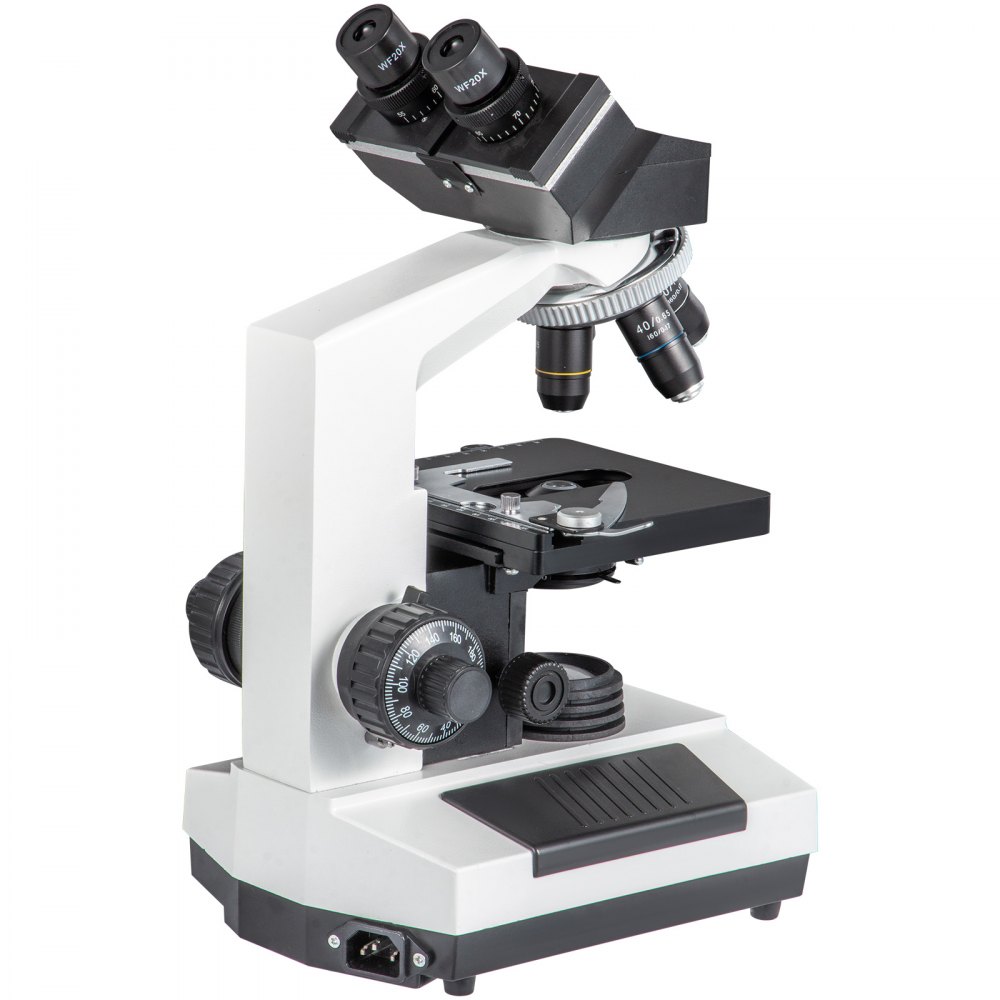 Vevor Binocular Compound Microscope Digital Compound Microscope 40x-2500x Lab