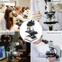 Vevor Binocular Compound Microscope Digital Compound Microscope 40x-2500x Lab