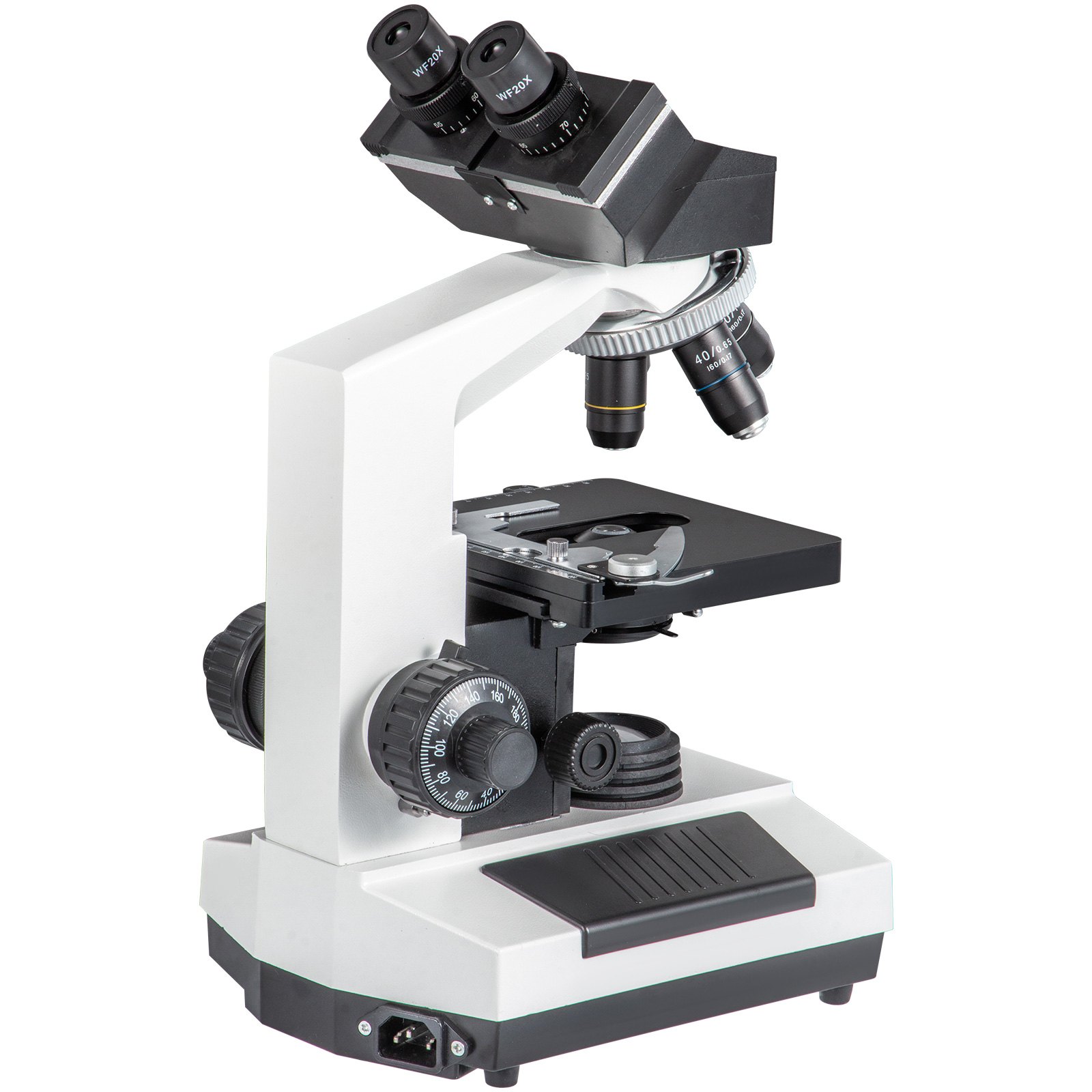 Vevor Binocular Compound Microscope Digital Compound Microscope 40x-2500x Lab