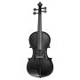 VEVOR Violin 4/4 Full Size for Adults, Violin Fiddle Set for Beginners Student with Hard Case, Rosin, Bow, Shoulder Rest, Bridge, Tuner and Extra Strings, Professional Solidwood Instruments  (Black)