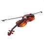 VEVOR Violin 4/4 Full Size for Adults, Violin Fiddle Set for Beginners Student with Hard Case,Rosin, Bow,Shoulder Rest,Bridge,Extra Strings,Professional Solidwood Instrument (Glossy Brown)