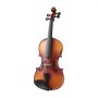 VEVOR Violin 4/4 Full Size for Adults, Violin Fiddle Set for Beginners Student with Hard Case, Rosin, Bow, Shoulder Rest,Bridge,Extra Strings,Professional Solidwood Instrument (Matte Brown)
