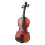 Violín VEVOR 4/4 de tamaño completo para adultos. Set de violín para principiantes y estudiantes. Incluye estuche rígido, resina, arco, hombrera, puente y cuerdas adicionales. Instrumento profesional de madera maciza (estampado marrón mate).