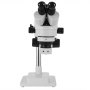 VEVOR 3.5X-90X Simul-Focal Stereo Microscope 360°Swiveling Trinocular Stereo Microscope with Dual Arm Boom