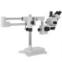 VEVOR 3.5X-90X Simul-Focal Stereo Microscope 360°Swiveling Trinocular Stereo Microscope with Dual Arm Boom