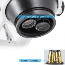 VEVOR 3.5X-90X Simul-Focal Stereo Microscope 360°Swiveling Trinocular Stereo Microscope with Dual Arm Boom