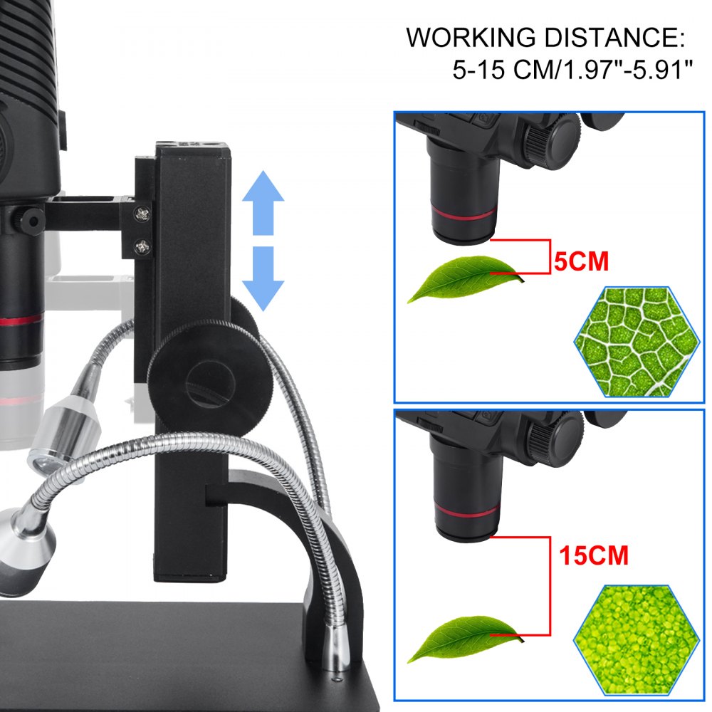 Andonstar 5 "microscopio digital 260x Adsm301 Hdmi/av 1080p para herramienta de reparación de pcb