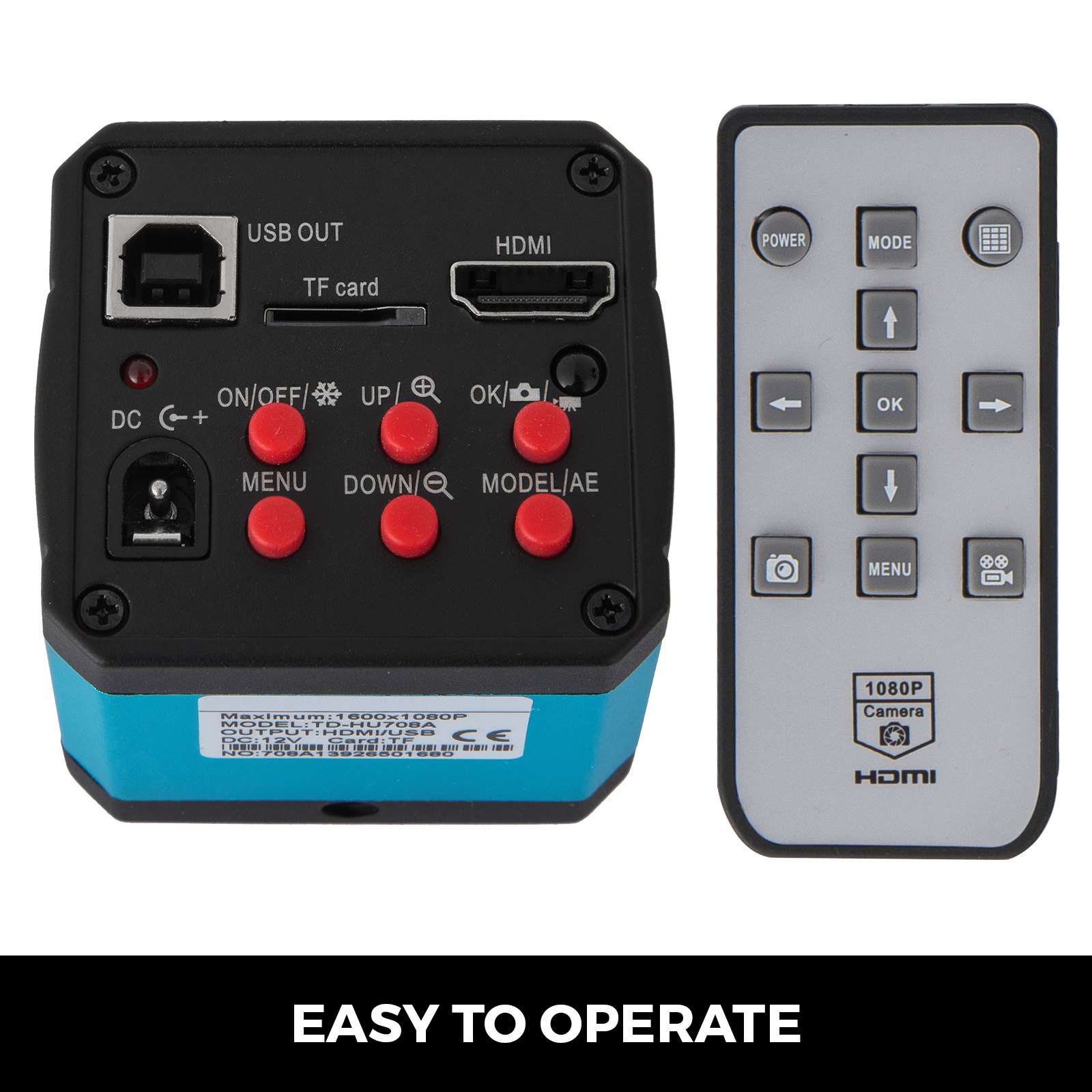 Hdmi Usb Industry Digital Stereo Microscope Camera Tf Video Recoder Safe