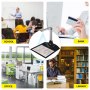 VEVOR Document Camera for Teachers A4 Scanning Size Book Scanner 5 Mega-Pixel Lens Book & Document Scanner w/ LED Lights Portable Scanner for Teacher OCR Function for Classroom Online Teaching Office