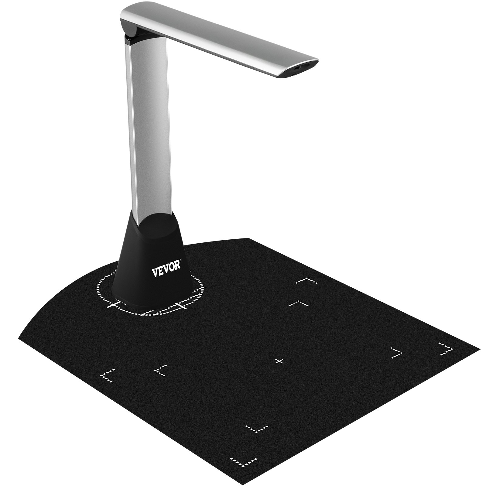 VEVOR Document Camera for Teachers A4 Scanning Size Book Scanner 5 Mega-Pixel Lens Book & Document Scanner w/LED Lights Portable Scanner for Teacher OCR Function for Classroom Online Teaching Office